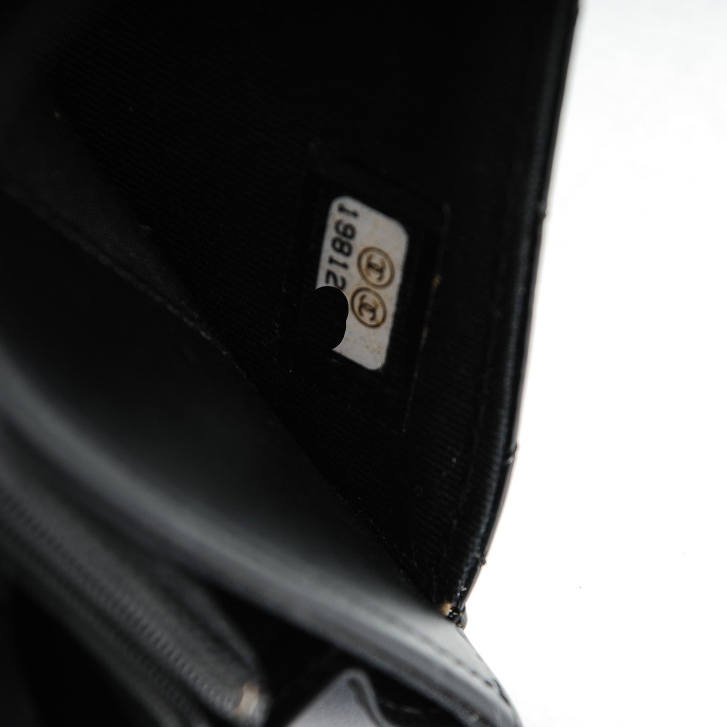 Chanel Patent Calfskin Quilted Small Flap Wallet Black 8 of 8