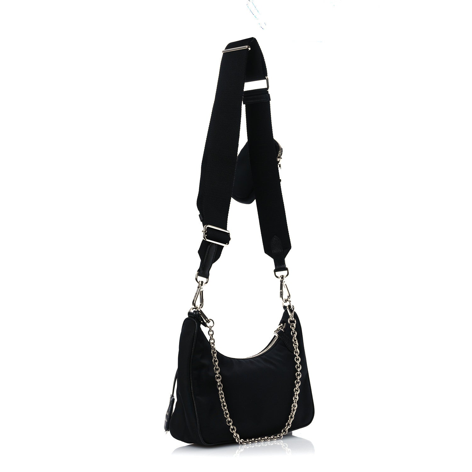 Prada Nylon Re-Edition 2005 Shoulder Bag Black 3 of 12
