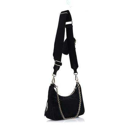 Prada Nylon Re-Edition 2005 Shoulder Bag Black 3 of 12