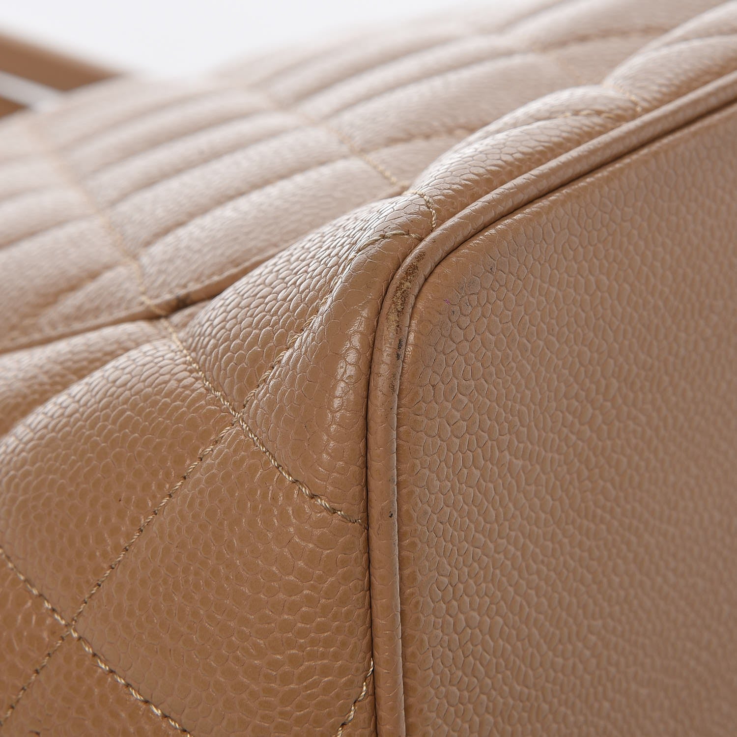 Chanel Caviar Quilted Medallion Tote Beige 10 of 14
