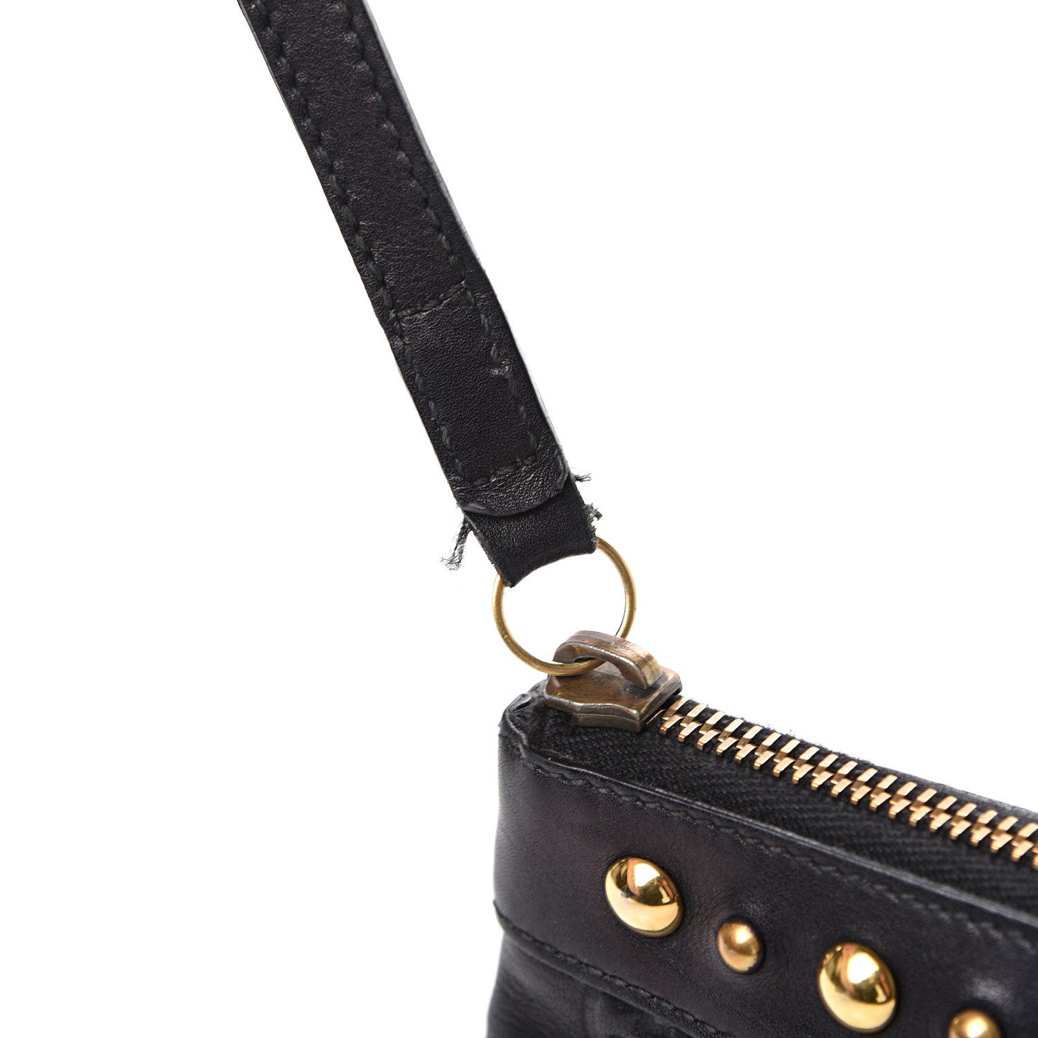 Gucci Guccissima Babouska Wristlet Black 11 of 12