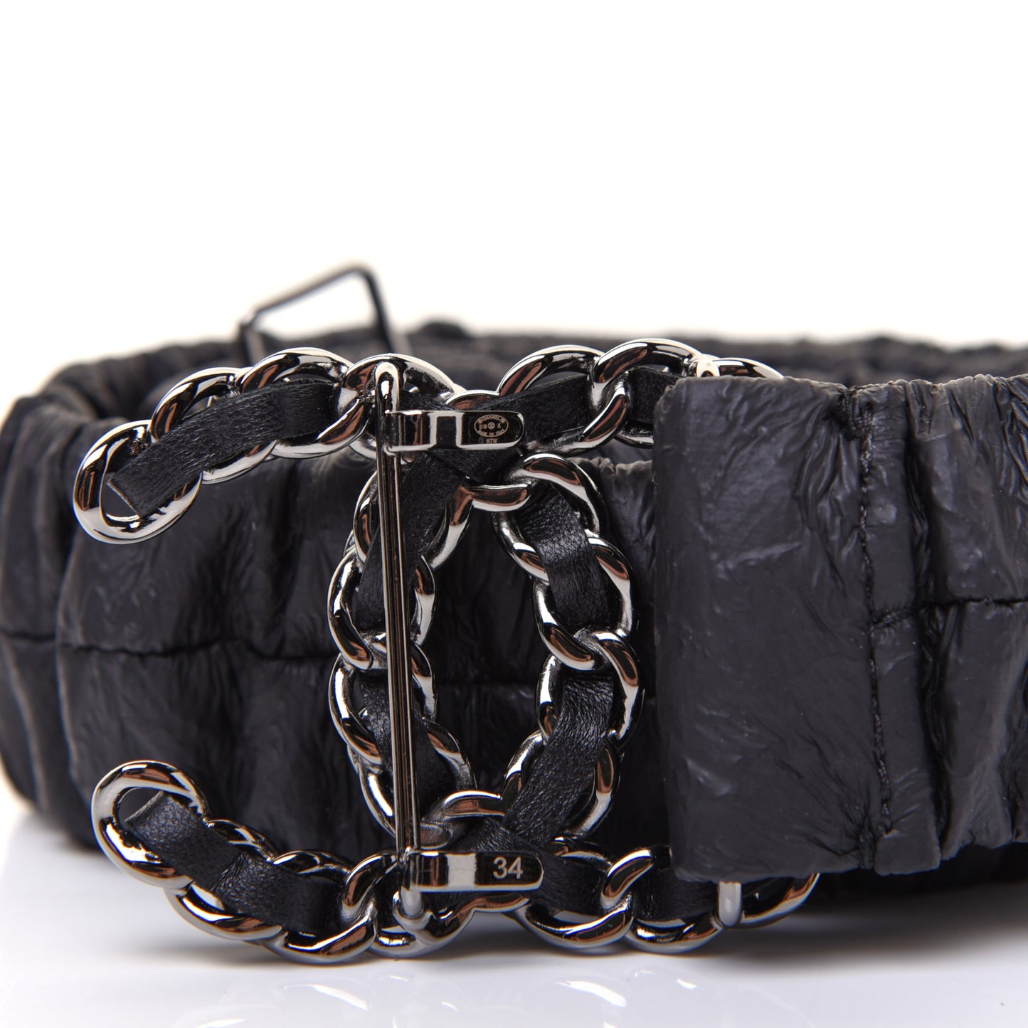 Lambskin Pearl CC Belt 85 34 Black