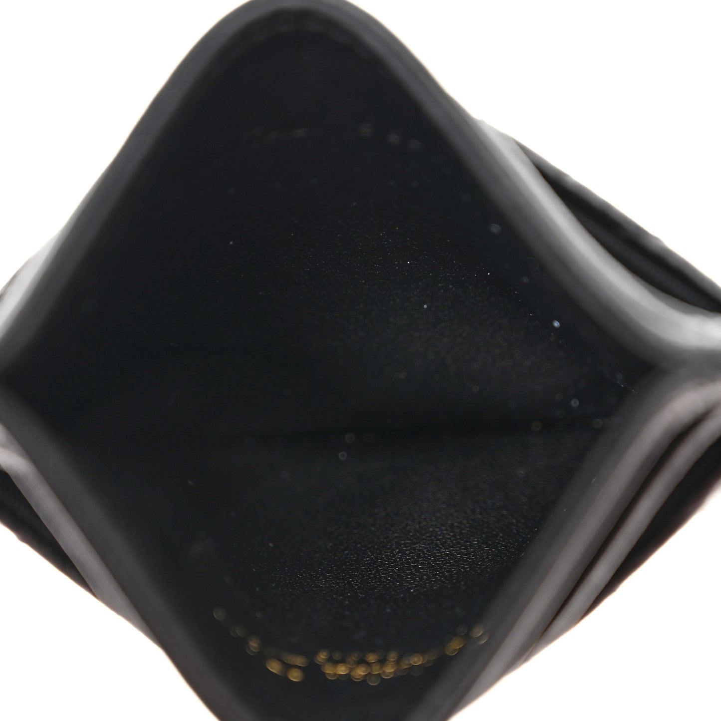 Supple Calfskin Cannage Caro Freesia Card Holder Black
