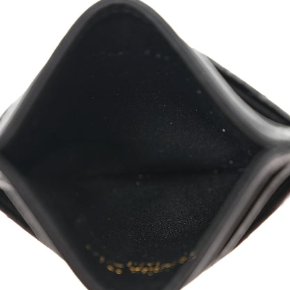 Christian Dior Supple Calfskin Cannage Caro Freesia Card Holder Black 5 of 8