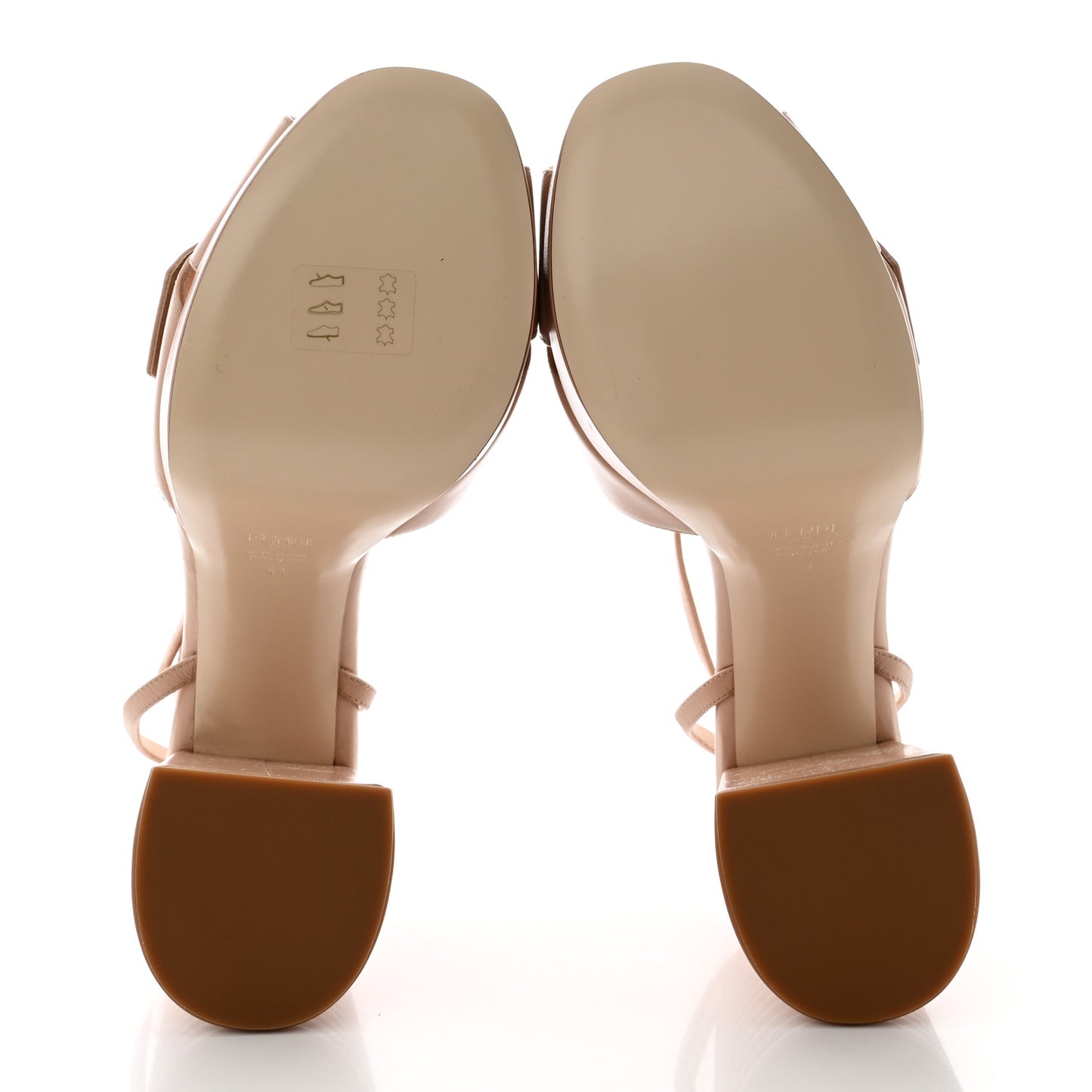 Calfskin Promenade Cross-Strap Sandals 41 Nude