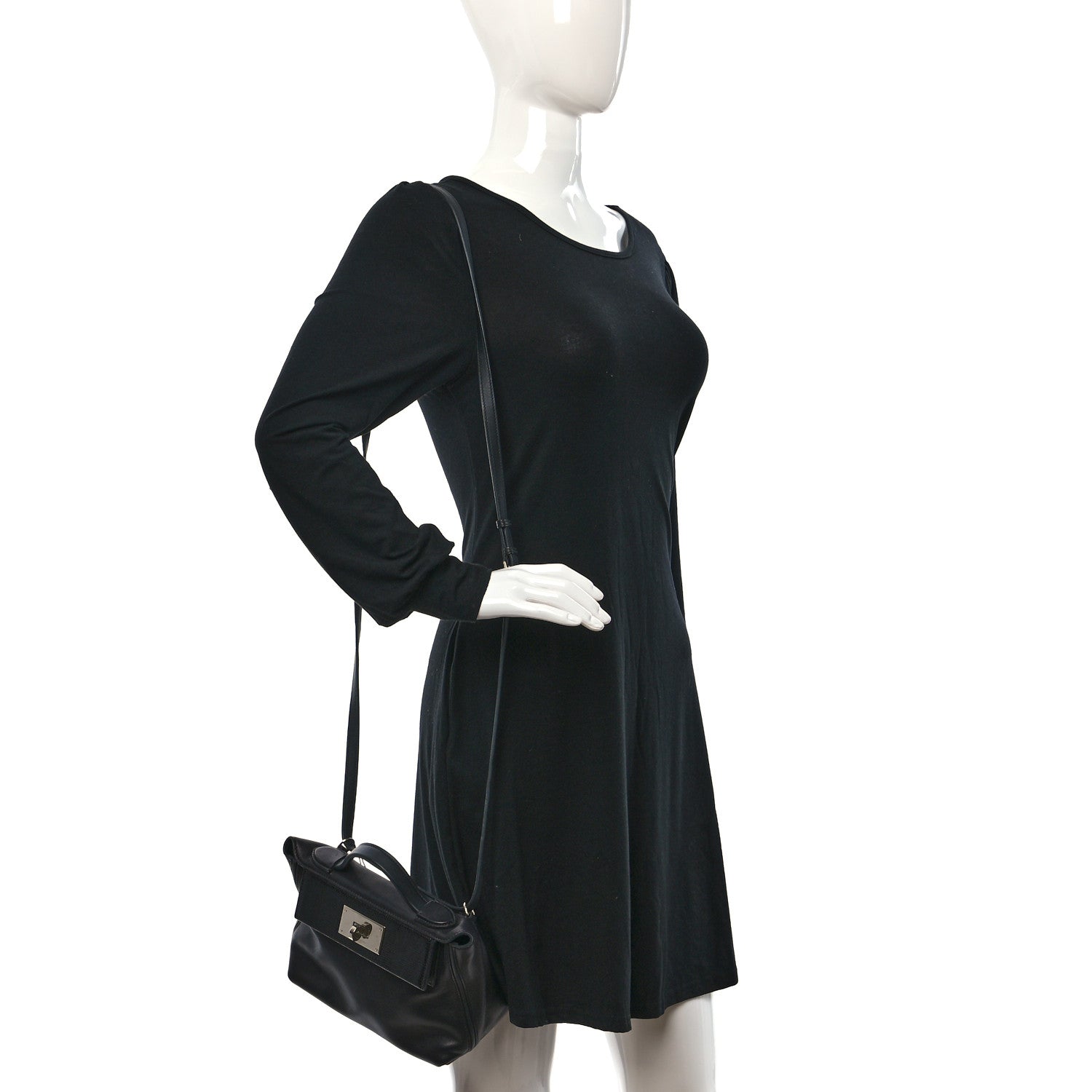 Hermes Swift Lizard Touch 24/24 21 Black 2 of 10