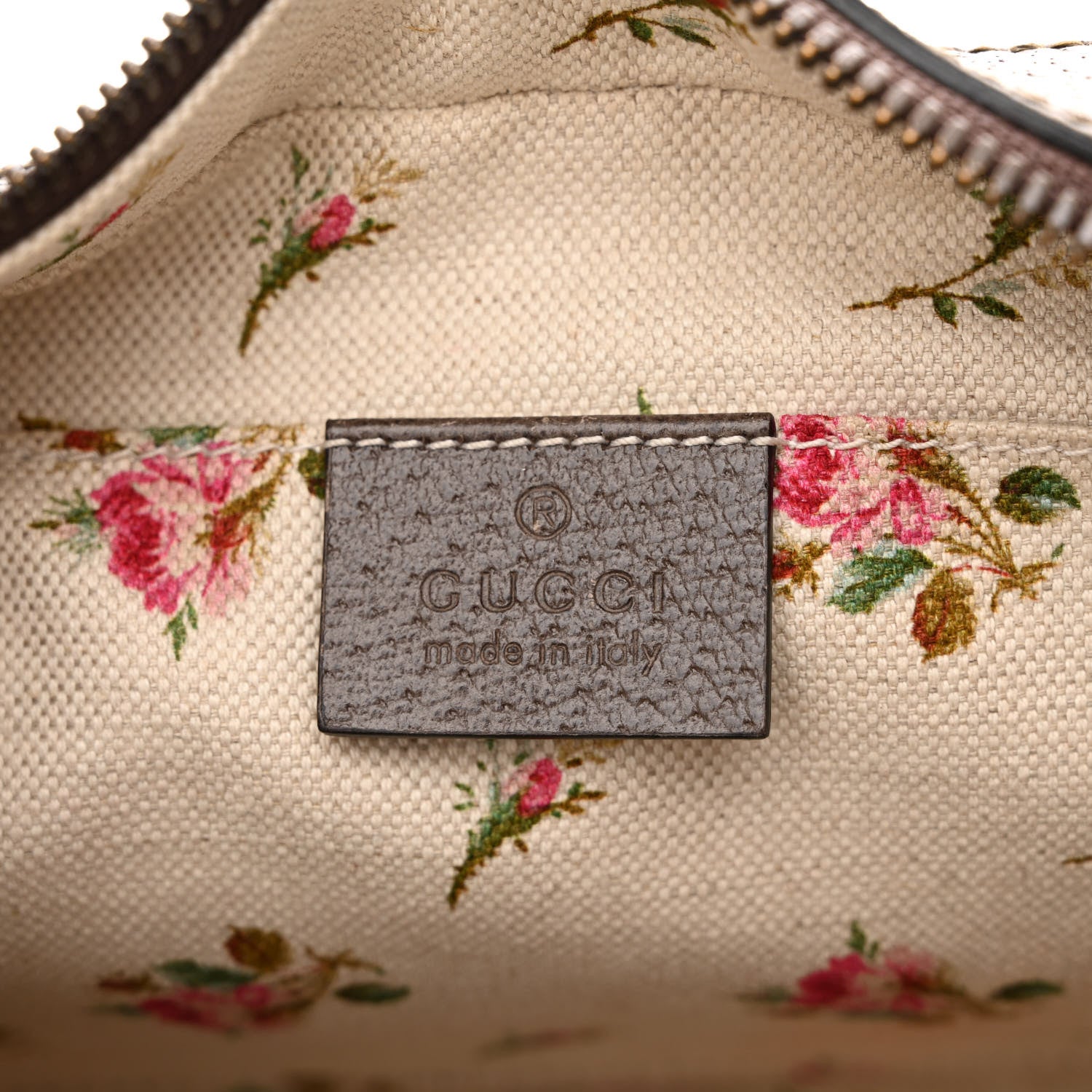 Gucci GG Supreme Monogram Web Neo Vintage Shoulder Bag Beige New Acero Crop 6 of 11