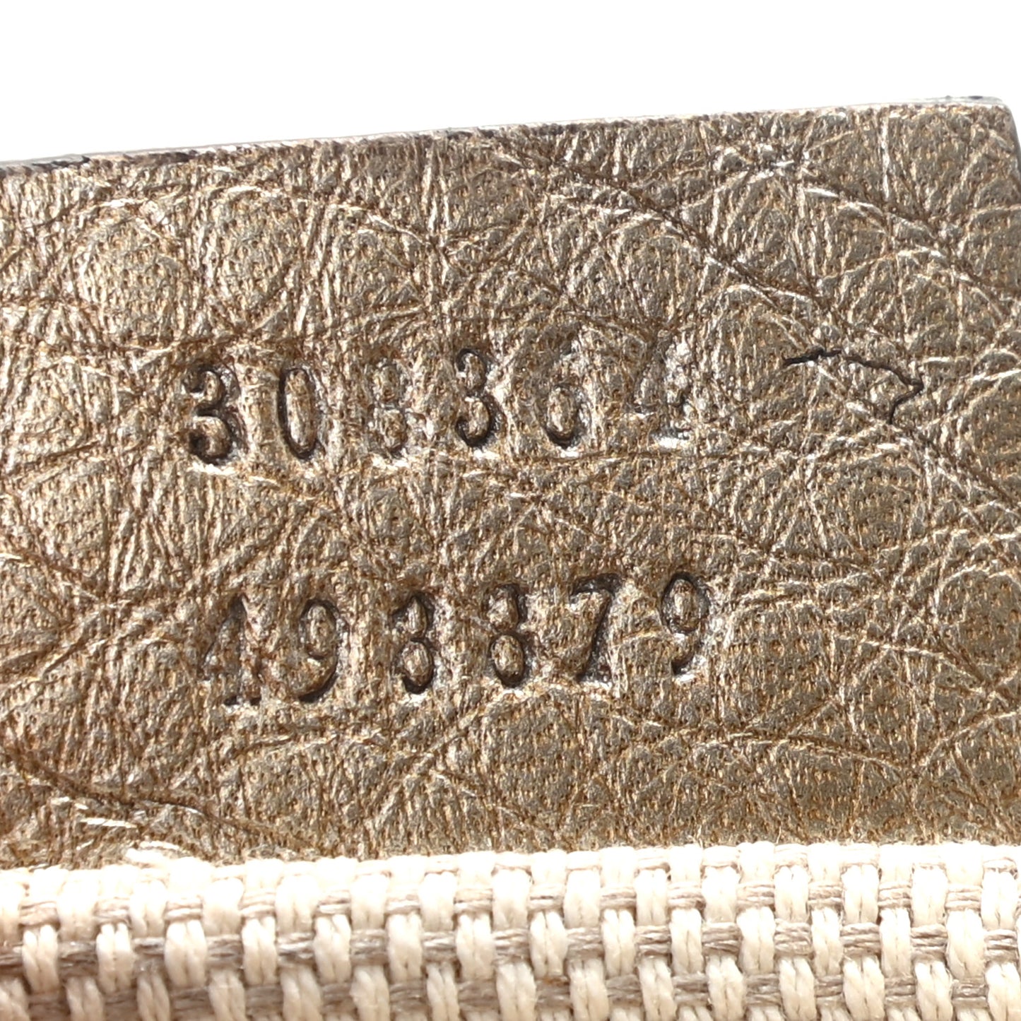 Metallic Pebbled Calfskin Small Soho Disco Bag Golden Beige