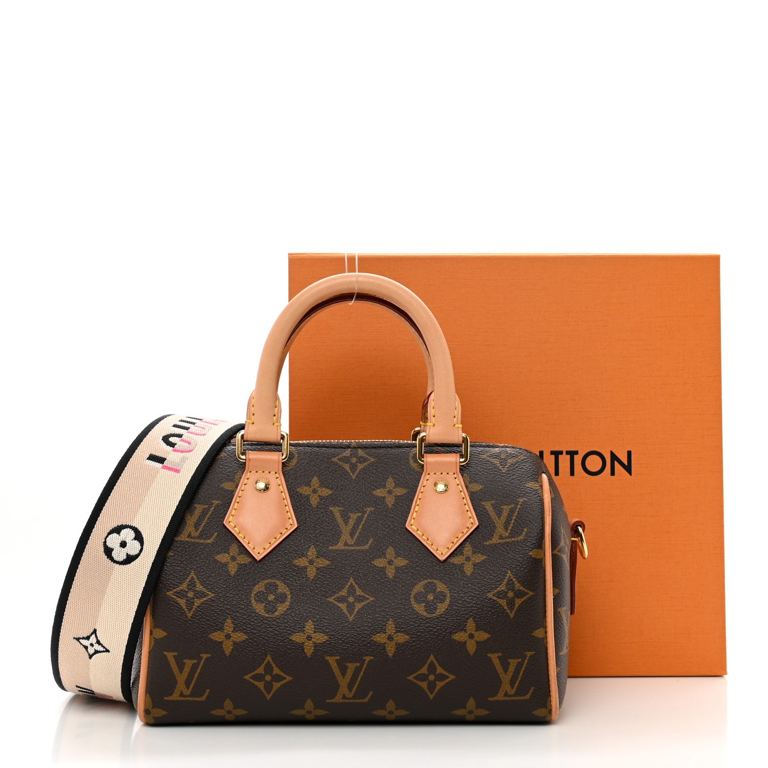 Louis Vuitton Monogram Speedy Bandouliere 20 Black 9 of 9