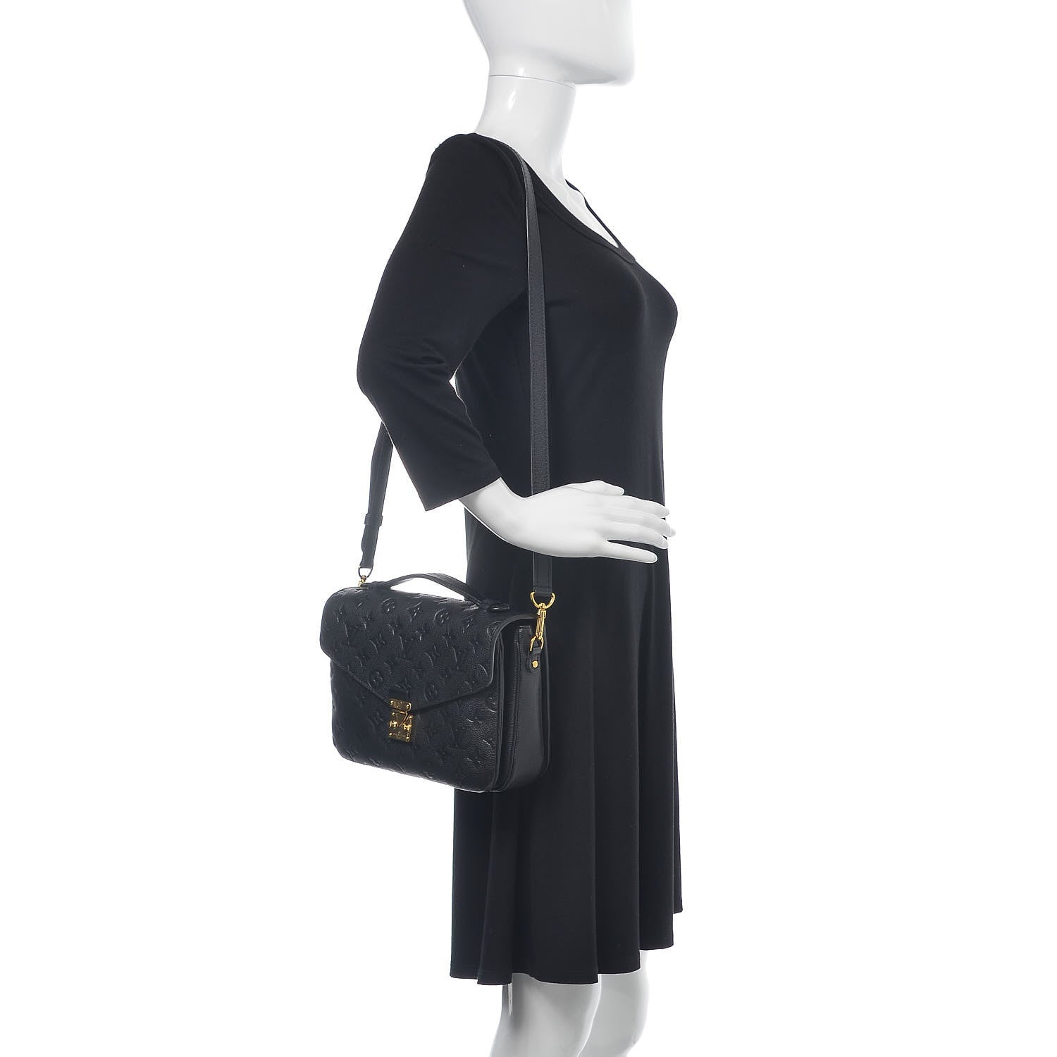 Louis Vuitton Empreinte Pochette Metis Black 2 of 11