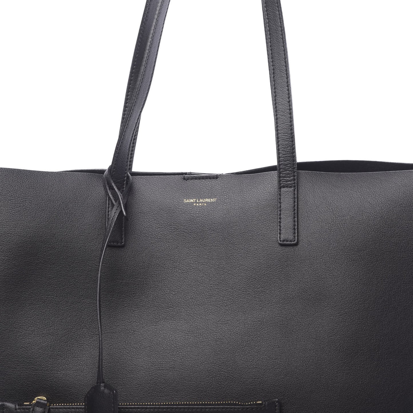 Calfskin Large Shopping Tote Black