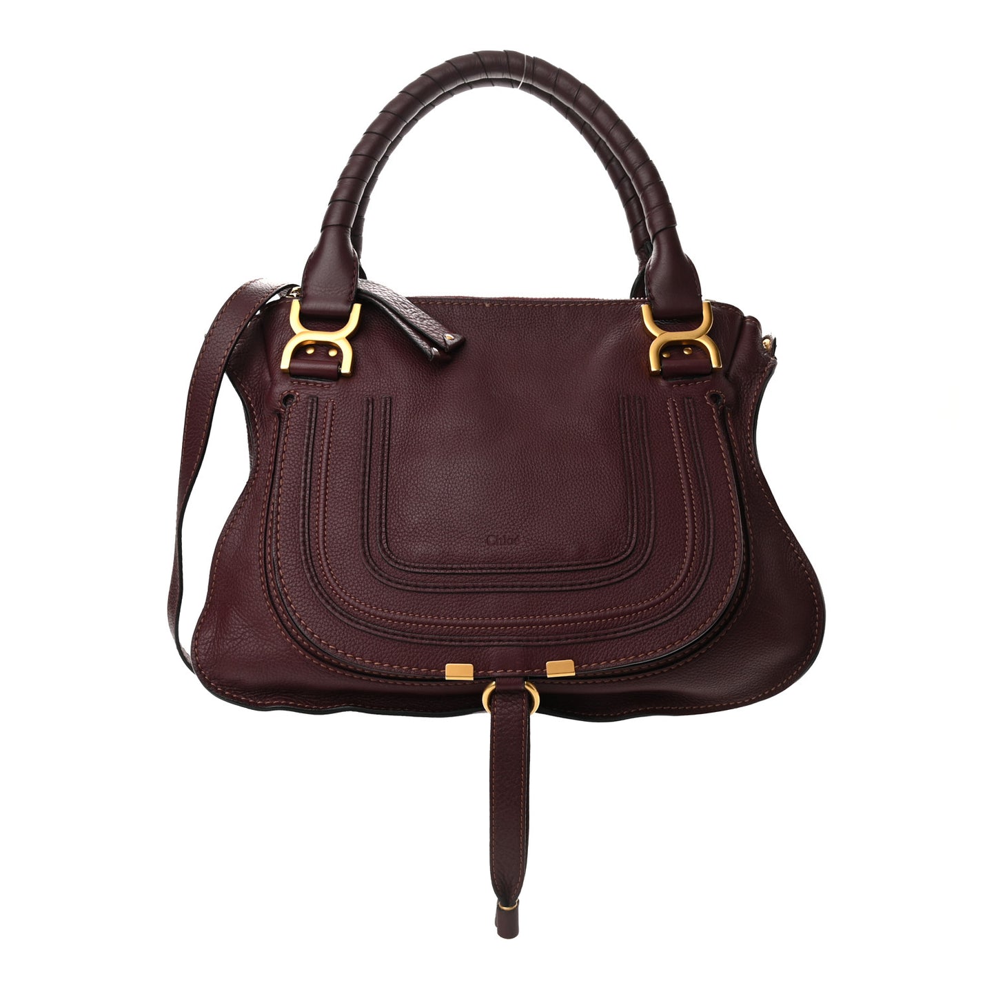 Calfskin Medium Marcie Satchel Wild Purple
