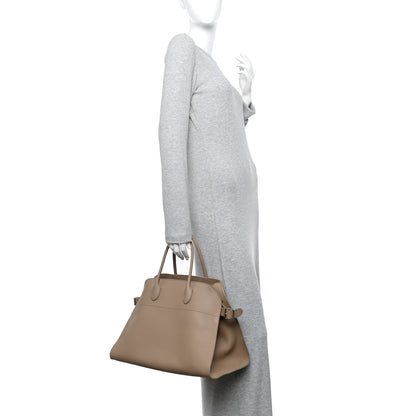 The Row Matte Grained Calfskin Soft Margaux Dark Taupe 2 of 9