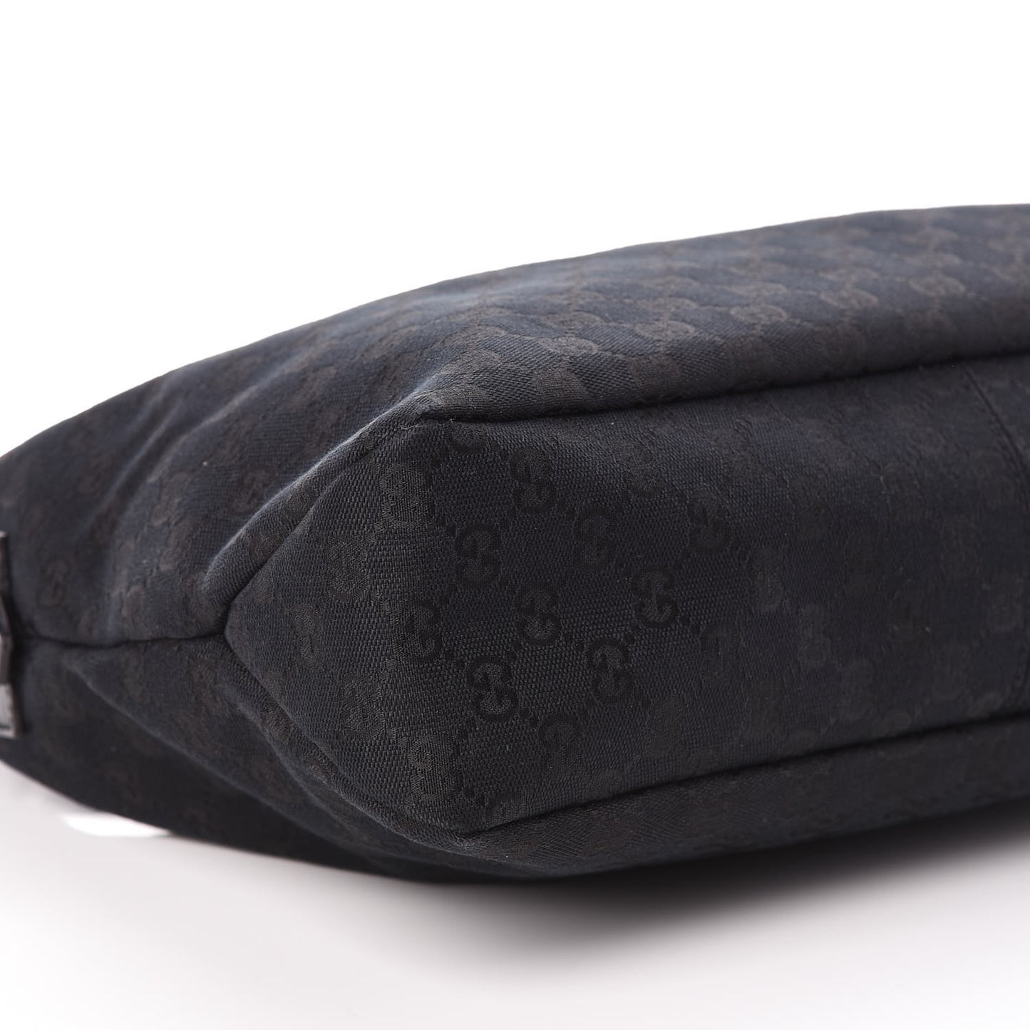 Monogram Medium Horsebit Chain Hobo Black