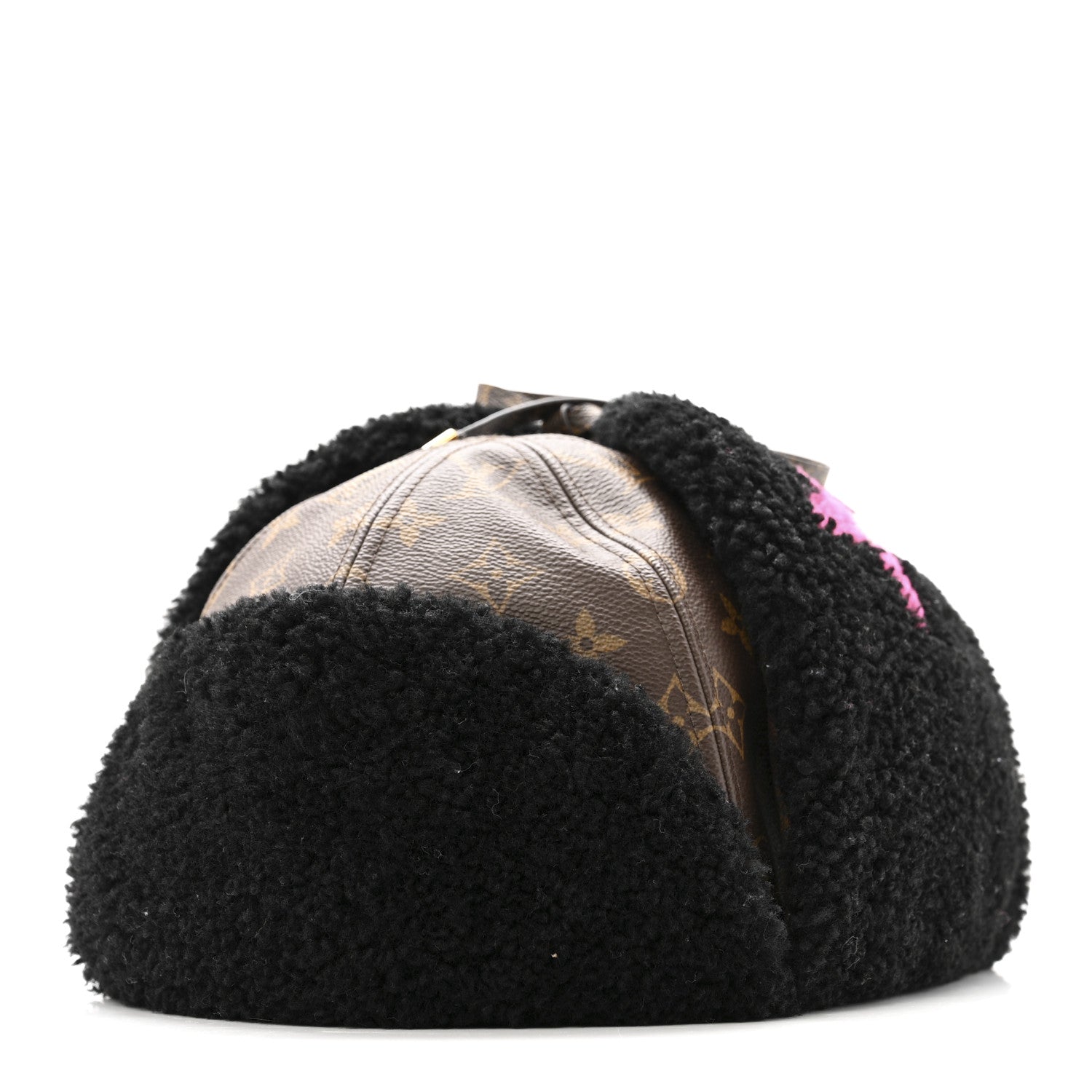Louis Vuitton Monogram Mouton Teddy Chapka Hat M 1 of 9