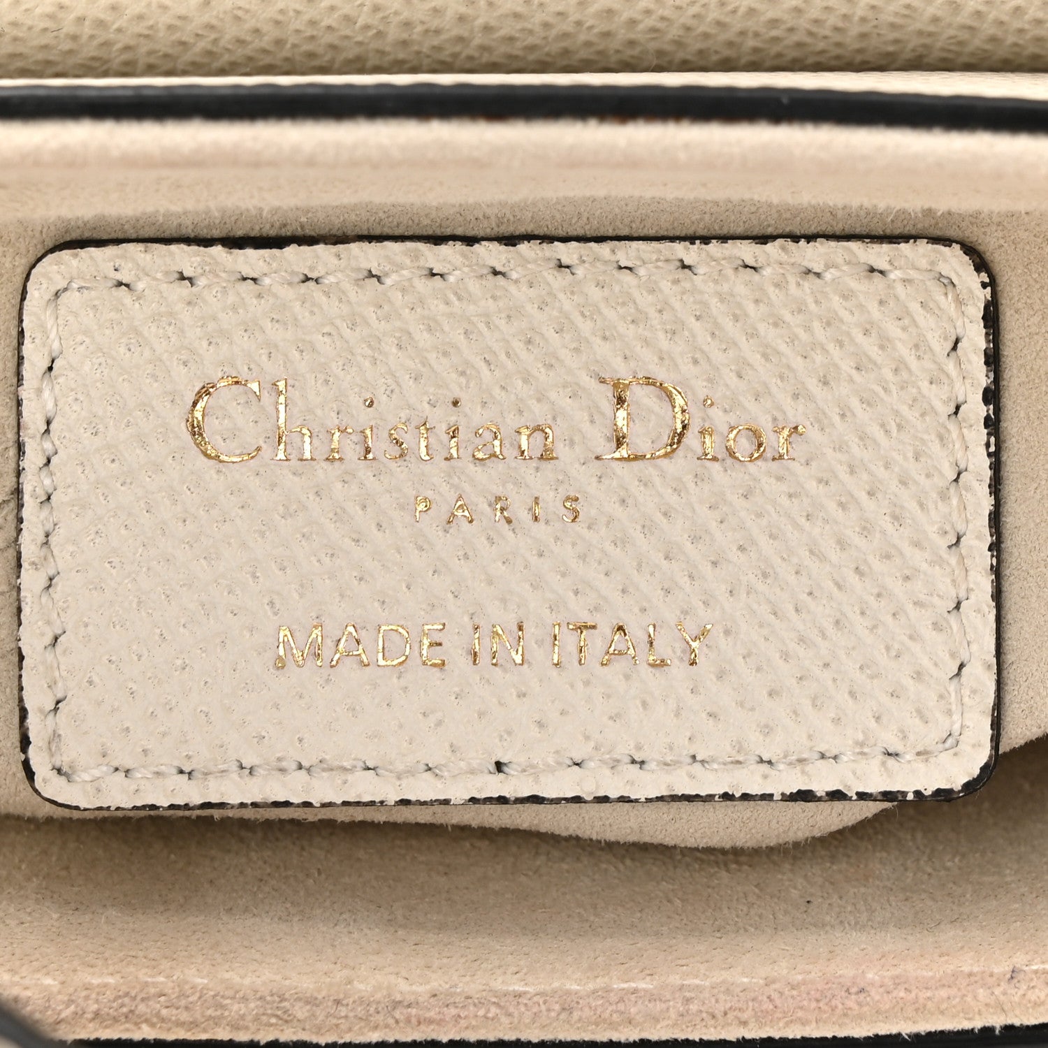 Christian Dior Grained Calfskin Mini Saddle Bag White 6 of 10