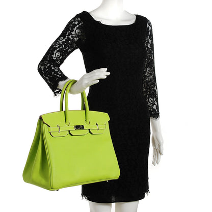 Hermes Epsom Candy Birkin 35 Kiwi Lichen 3 of 27