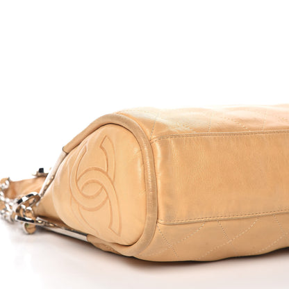 Chanel Lambskin Stitched Medium Ultimate Soft Tote Beige 8 of 15
