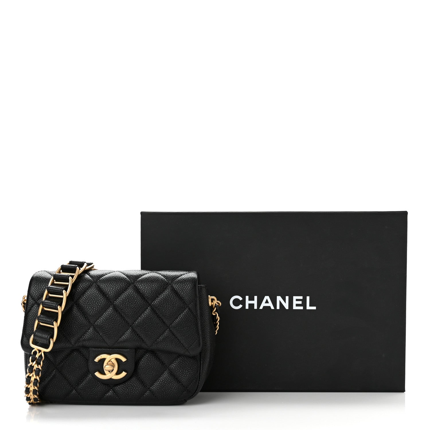 Chanel Caviar Quilted Mini Chain Soul Flap Black 11 of 11