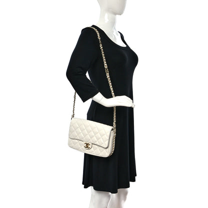 Chanel Caviar Quilted Small CC You Flap White 2 of 12