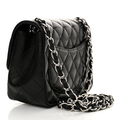 Chanel Lambskin Quilted Mini Square Flap Black 3 of 14