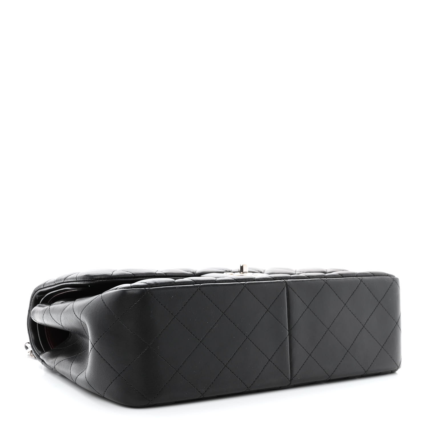 Chanel Lambskin Quilted Jumbo Double Flap Black 4 of 11