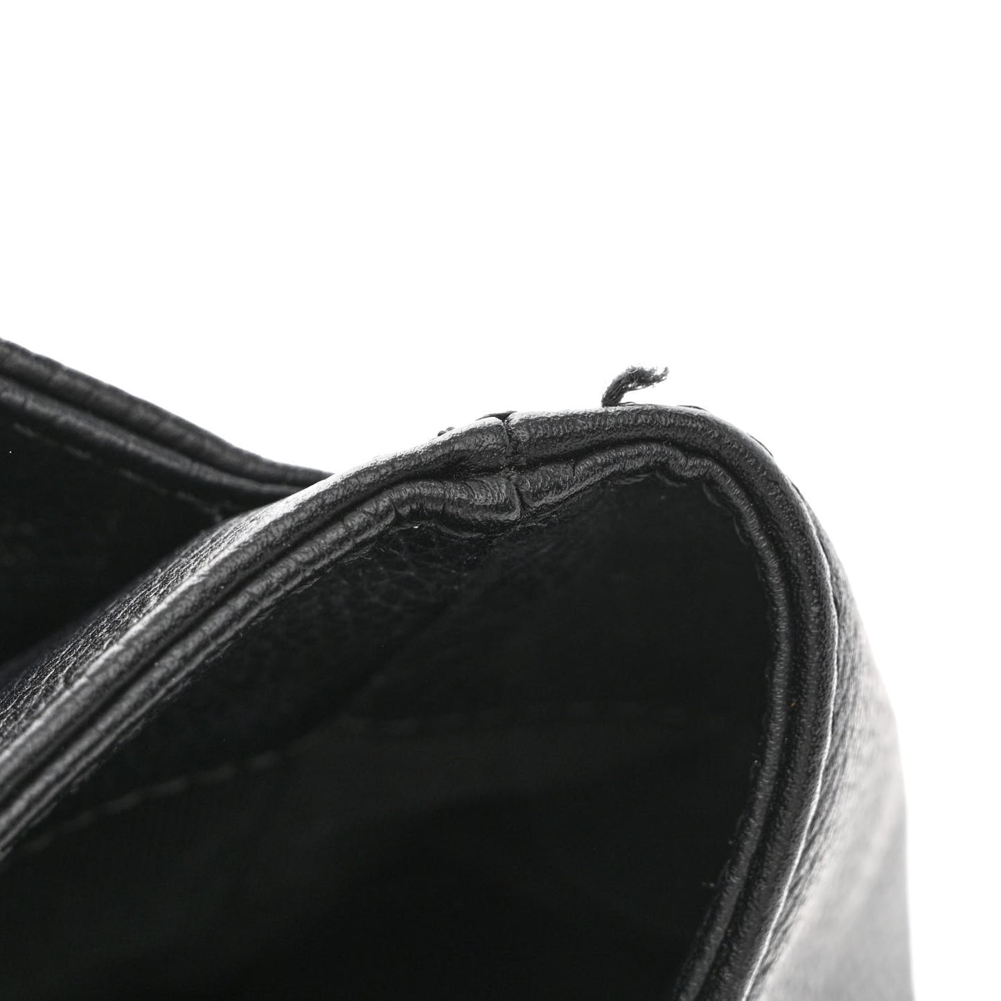 Calfskin Cerf Executive Shopper Tote Black