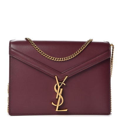 Saint Laurent Calfskin Monogram Marceau Crossbody Bag Rouge Legion 1 of 8