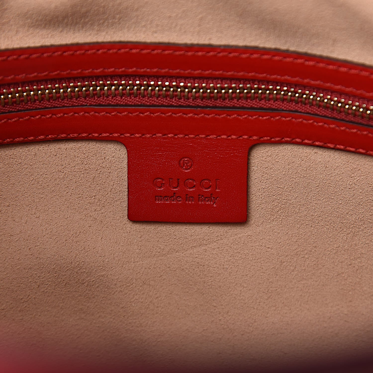 Gucci Guccissima Linea A Foldover Tote Red 6 of 11