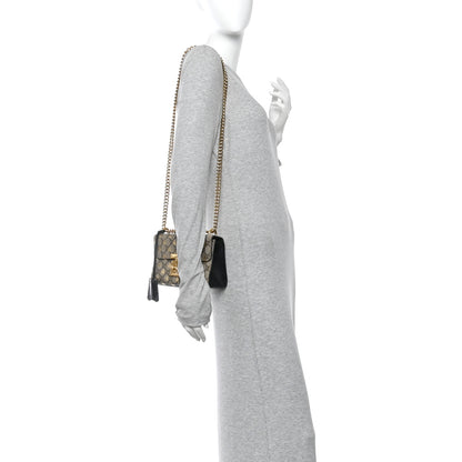 Gucci GG Supreme Monogram Bees Small Padlock Shoulder Bag Black 2 of 13