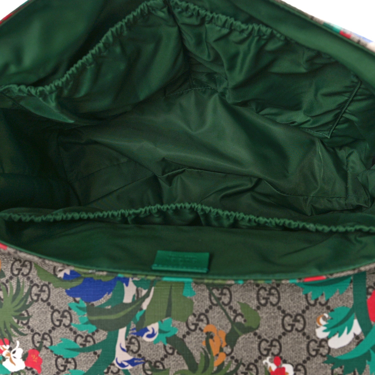 Gucci GG Supreme Monogram Jungle Diaper Bag Green 5 of 9