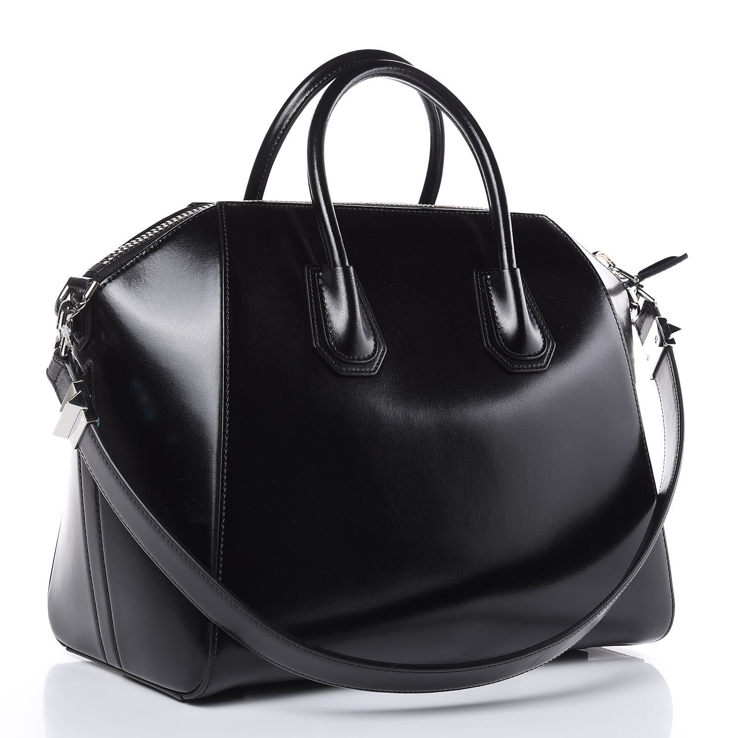 Givenchy Shiny Lord Calfskin Medium Antigona Black 4 of 13