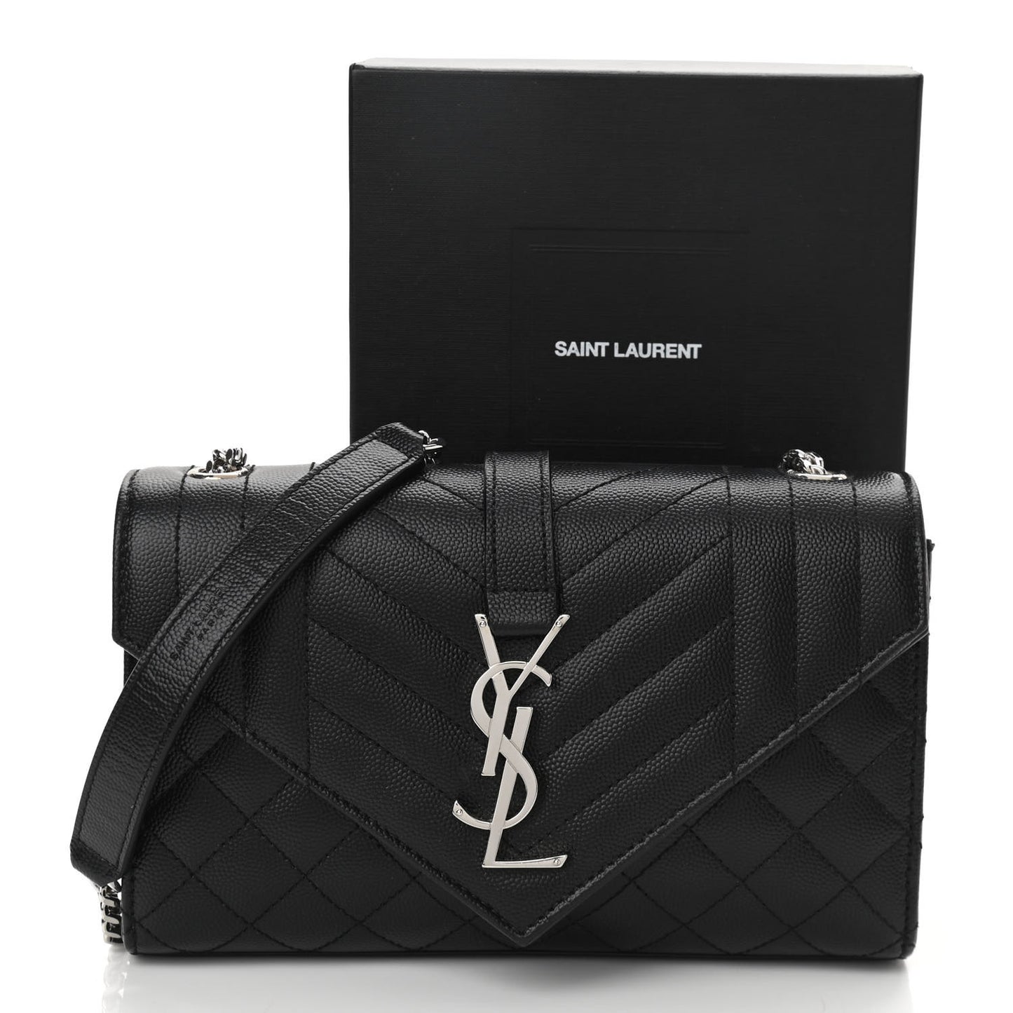 Grain De Poudre Tri-Quilt Small College Monogram Satchel Black