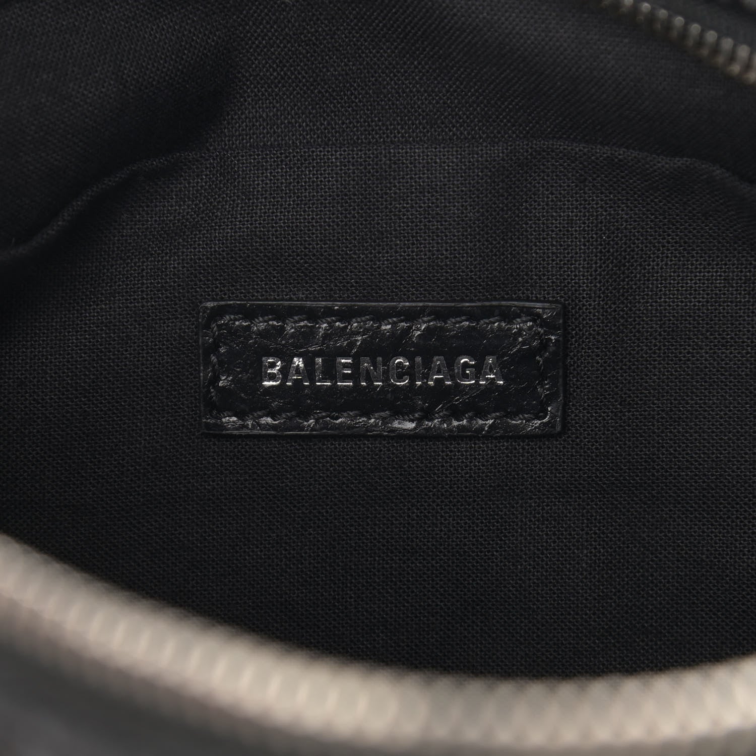 Balenciaga Lambskin Classic Hardware Neo Lift Hip Bag Black 7 of 13
