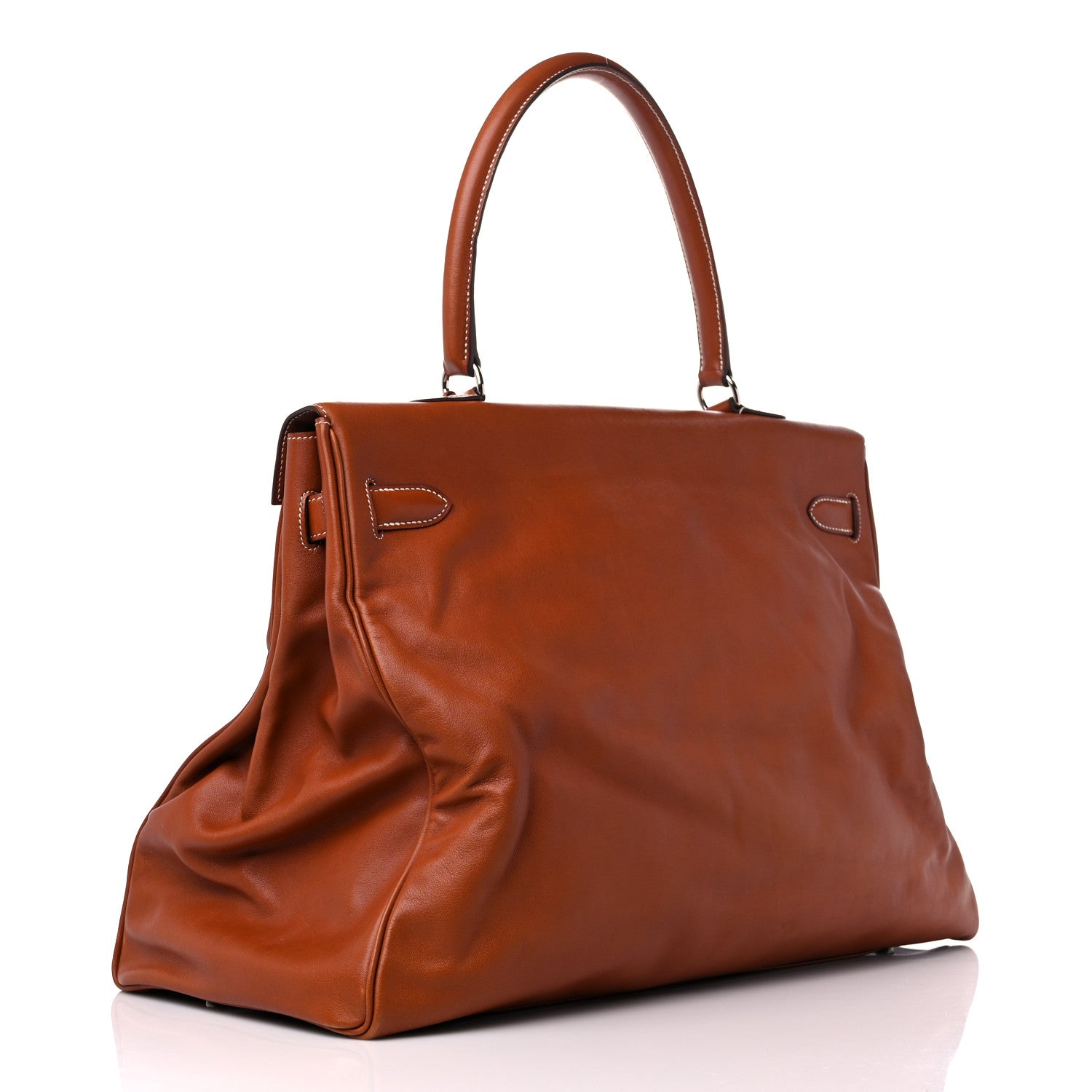 Hermes Veau Sikkim Kelly Relax 50 Gold 2 of 19