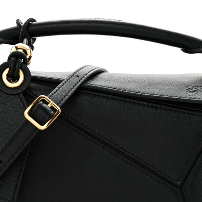 Loewe Nappa Lambskin Featherlight Mini Puzzle Bag Black 7 of 9