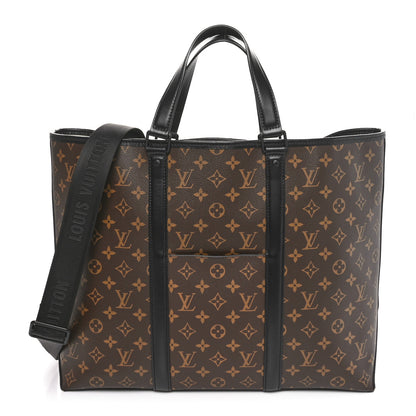 Louis Vuitton Monogram Macassar Weekend Tote GM 1 of 9