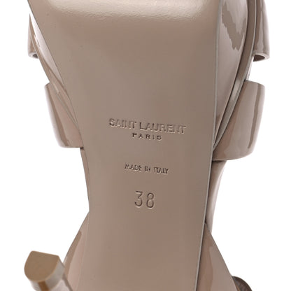 Saint Laurent Patent Tribute 75 Platform Sandals 38 Nude 6 of 9