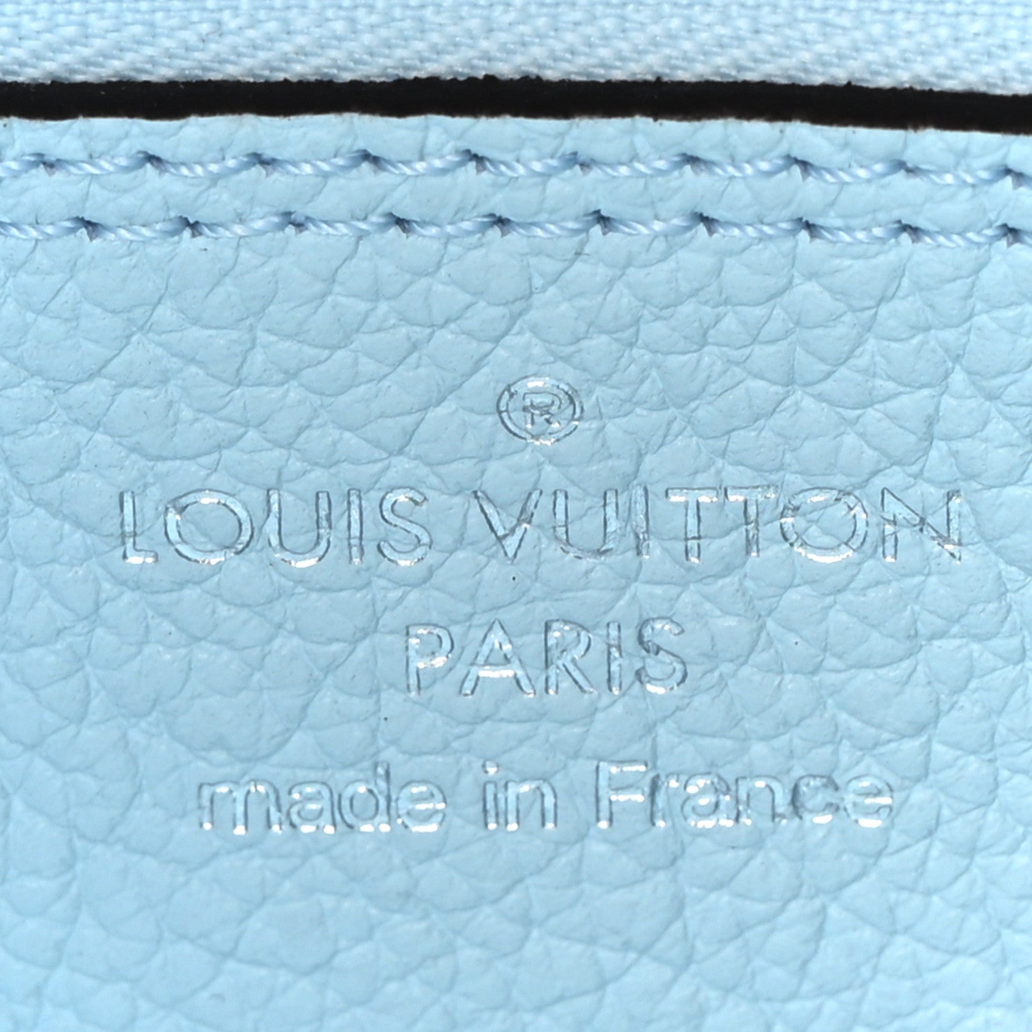 Louis Vuitton Mahina Carmel Hobo Bag Denim Blue 6 of 9