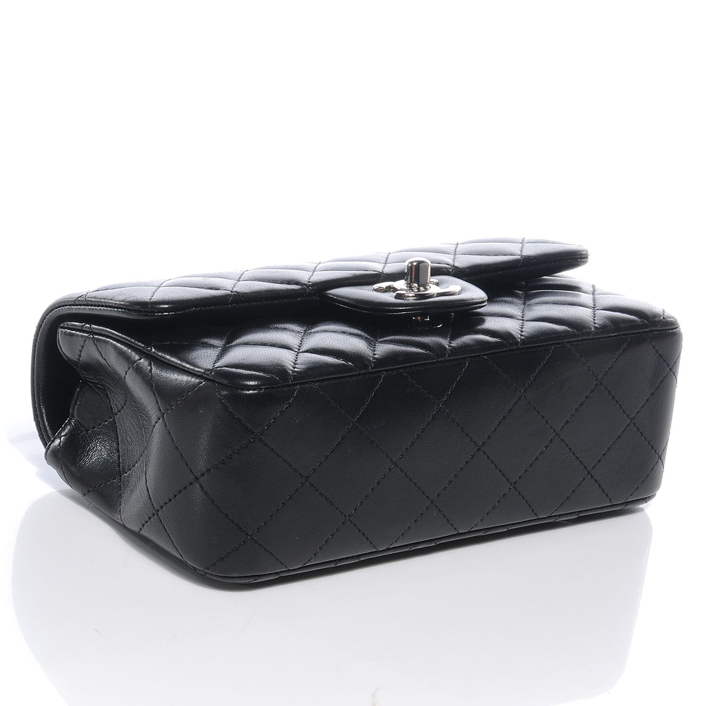 Lambskin Quilted Mini Flap Black