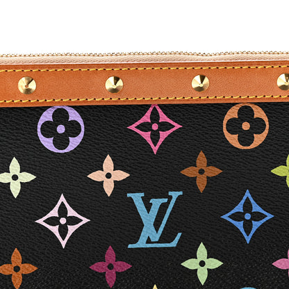 Louis Vuitton Monogram Multicolor Pochette Accessories Black 8 of 10