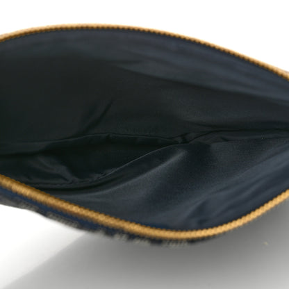 Christian Dior Monogram Mini Saddle Pochette Navy 5 of 10