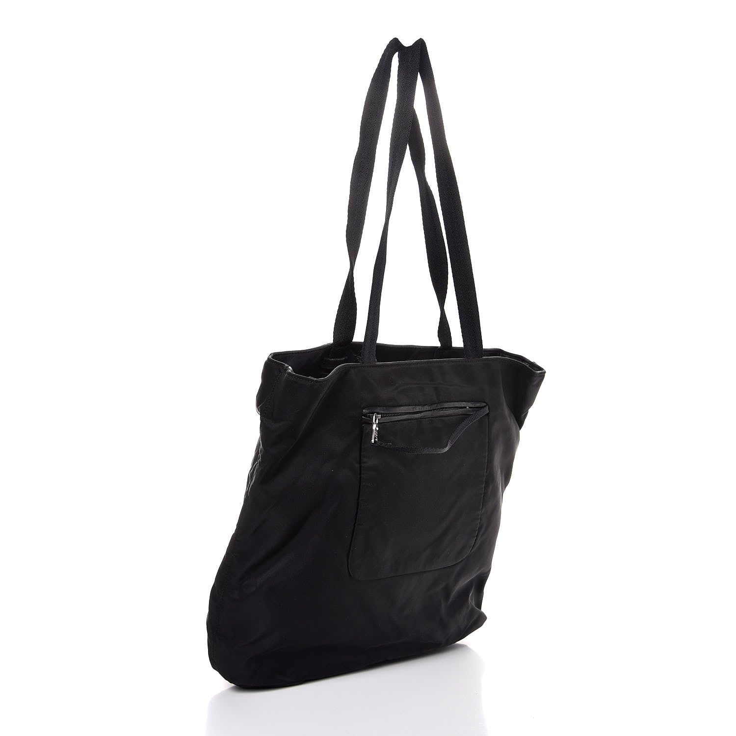 Prada Tessuto Nylon Shoulder Bag Black 3 of 8