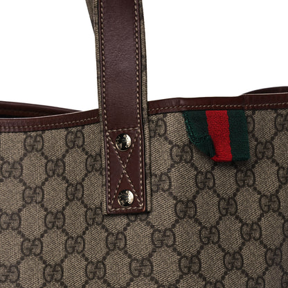 Gucci GG Plus Monogram Large Signature Web Loop Tote Brown 7 of 14