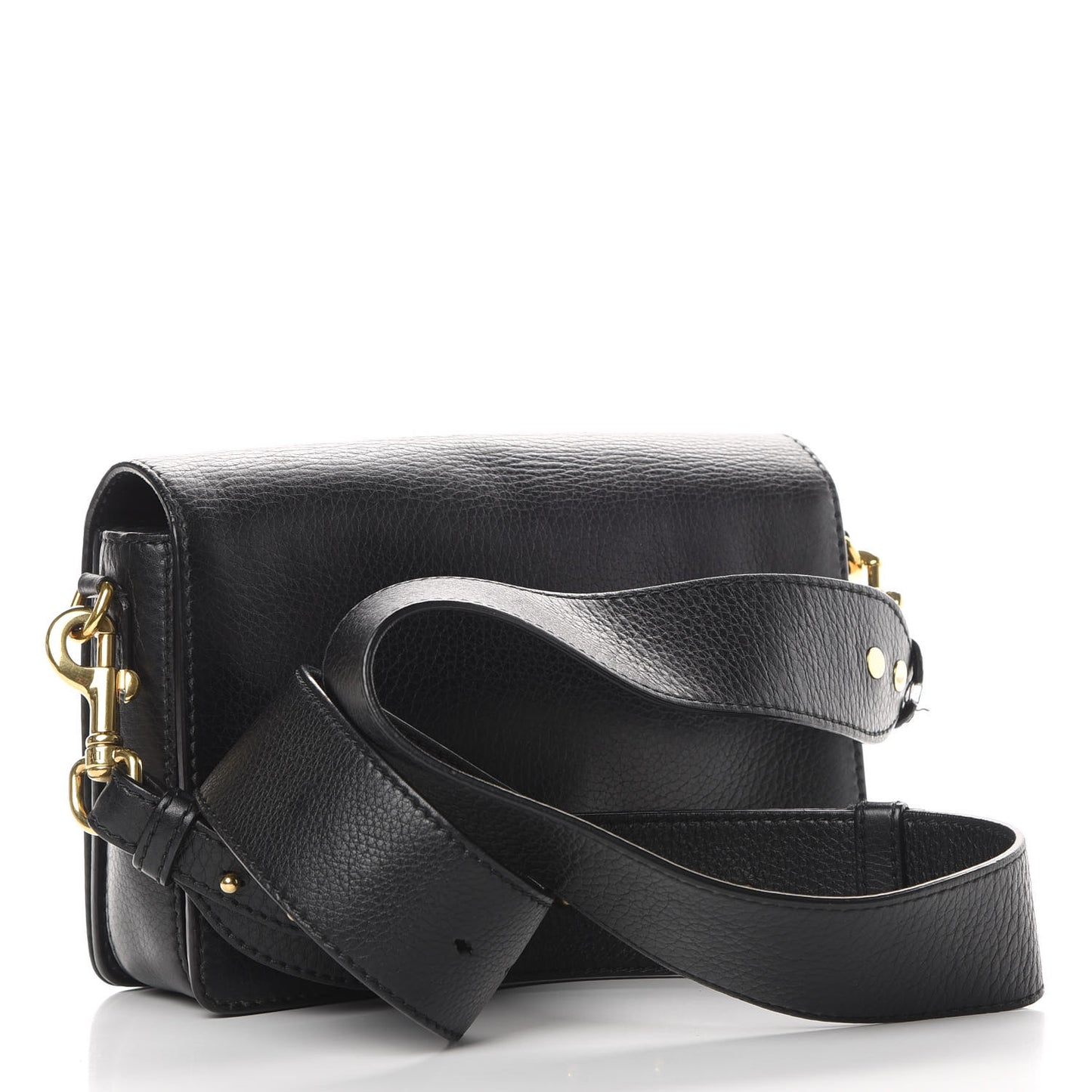 Grained Calfskin Dio(r)evolution Flap Bag Black