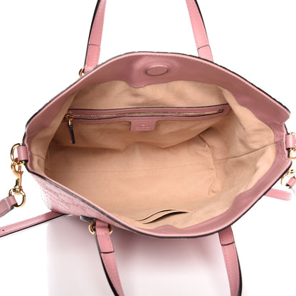 Gucci Guccissima Signature Linea A Foldover Tote Rose Baby Candy 6 of 12