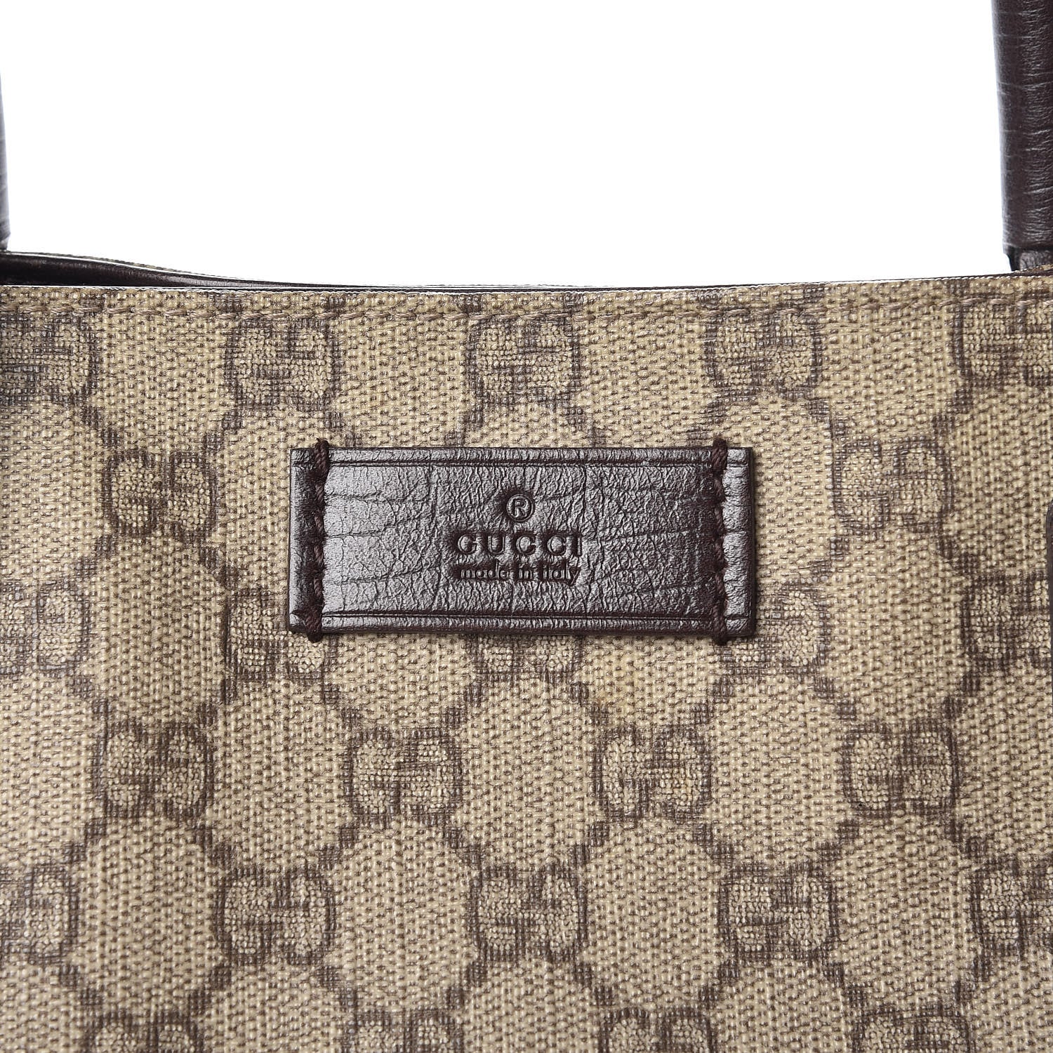 Gucci GG Plus Monogram Small Vertical Tote Dark Brown 8 of 16