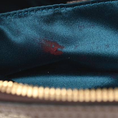 Gucci GG Supreme Monogram Textured Dollar Calfskin Web Small Ophidia Dome Shoulder Bag Beige Ebony New Acero 11 of 11