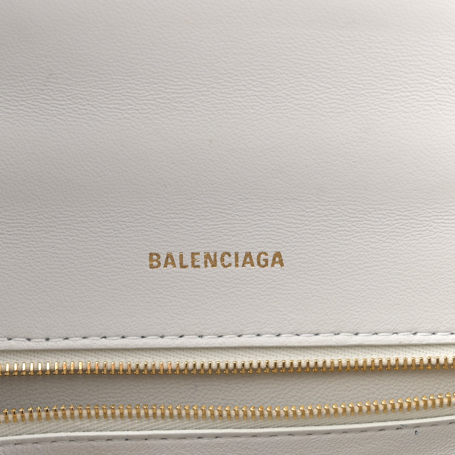 Balenciaga Calfskin Crocodile Embossed Small Hourglass Top Handle