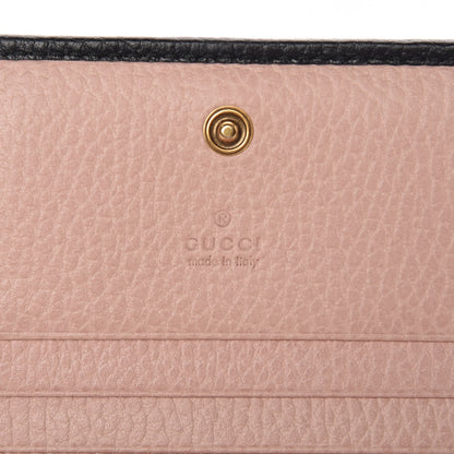 Gucci Calfskin GG Marmont Bow Card Case Black 7 of 9